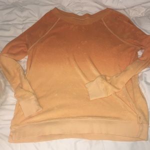 Ombré orange sweater